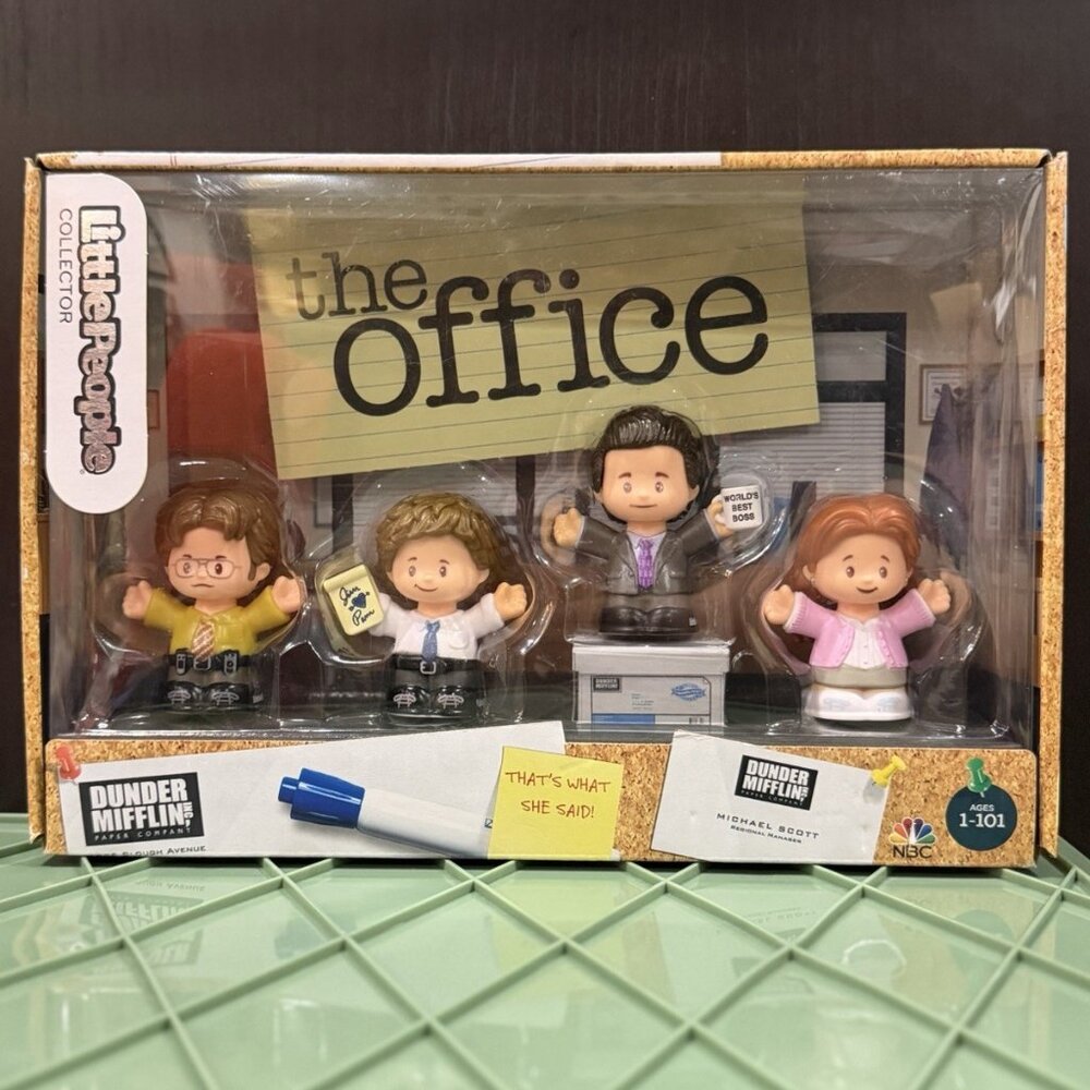 The Office Little People Collector Set Michael Jim Pam Dwight New in Box